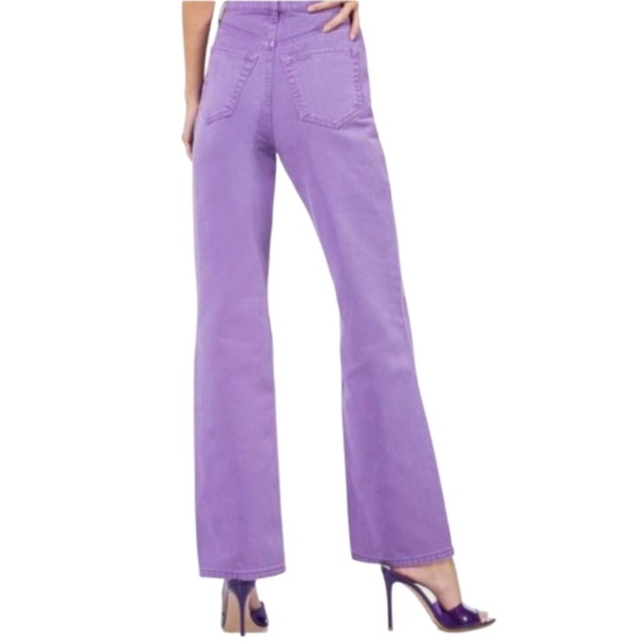 AFRM ODEN Purple Distressed Jeans - 26 - Picture 2 of 12